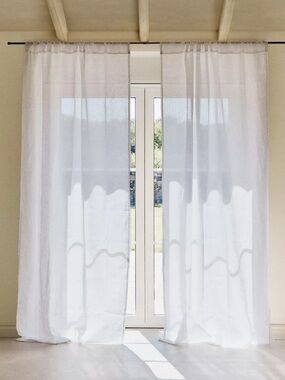 NWOT ZARA LOW OPACITY LINEN CURTAIN